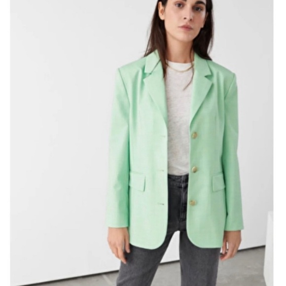 & Other Stories Tailored Twill Blazer - Picture 2 of 5